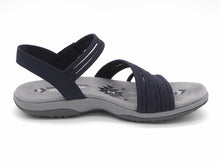 Afbeelding in Gallery-weergave laden, 152-79-002 Dames Sandalen Sportief Skechers Reggea Slim-Coffee Run 163573 NVY Donkerblauw (3243)