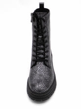 Afbeelding in Gallery-weergave laden, 172-89-007 Dames Hoge Schoenen Boot Plat Marco Tozzi 25202-987 Donkergrijs (3371)