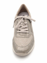 Afbeelding in Gallery-weergave laden, 133-19-008 Dames Veterschoenen Sneaker Rieker N1112-60 Donkerbeige Wijdte H (2567)