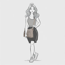 Afbeelding in Gallery-weergave laden, 95-66833-124 Lederwaren Dames Schoudertas Middel Enrico Benetti 66833-124 Middengrijs (1053)