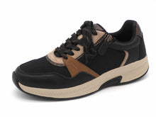 Afbeelding in Gallery-weergave laden, 133-91-008 Dames Veterschoenen Sneaker Tamaris 83719-098 Zwart Combi Wijdte H (3700)