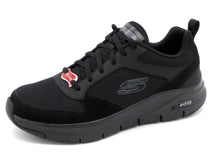 Afbeelding in Gallery-weergave laden, 232-99-005 Heren Veterschoenen Sportief Skechers Arch Fit Servitica 232101 BBK Zwart  (2018)
