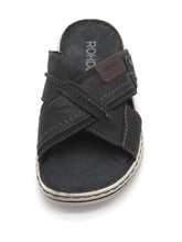 Afbeelding in Gallery-weergave laden, 263-79-003 Heren Open Slippers Mode Rohde 6731-56 Donkerblauw (3595)