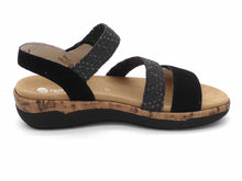 Afbeelding in Gallery-weergave laden, 152-99-009 Dames Sandalen Sportief Remonte R6861-02 Zwart (2963)
