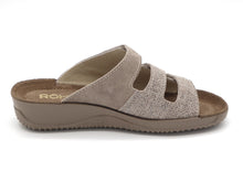 Afbeelding in Gallery-weergave laden, 161-19-007 Dames Open Slippers Comfort Rohde 1932-18 Donkerbeige (3577)