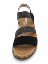 Afbeelding in Gallery-weergave laden, 152-99-009 Dames Sandalen Sportief Remonte R6861-02 Zwart (2963)