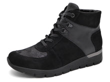 Afbeelding in Gallery-weergave laden, 172-99-056 Dames Hoge Schoenen Boot Plat Waldlaufer 626K82-304-001 Zwart Wijdte K (3300)