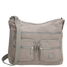 Afbeelding in Gallery-weergave laden, 95-66833-124 Lederwaren Dames Schoudertas Middel Enrico Benetti 66833-124 Middengrijs (1053)