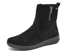 Afbeelding in Gallery-weergave laden, 172-99-040 Dames Hoge Schoenen Boot Plat Rieker Z0053-00 Zwart  (2761)
