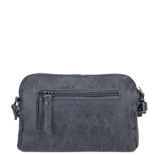 Afbeelding in Gallery-weergave laden, 95-66919-002 Lederwaren Dames Schoudertas Klein Enrico Benetti 66919-002 Donkerblauw (1066)