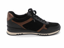 Afbeelding in Gallery-weergave laden, 133-91-017 Dames Veterschoenen Sneaker Marco Tozzi 23719-098 Zwart Combi (3714)