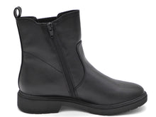 Afbeelding in Gallery-weergave laden, 172-99-049 Dames Hoge Schoenen Boot Plat Jana 25361-001 Zwart Wijdte H (2749)