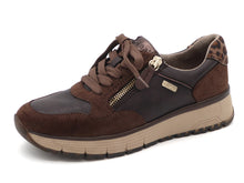 Afbeelding in Gallery-weergave laden, 133-29-004 Dames Veterschoenen Sneaker Jana 23762-394 Donkerbruin Wijdte H (3346)