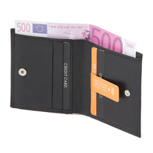 Afbeelding in Gallery-weergave laden, 92-15535-9 Lederwaren Heren Portemonnee Bilfolds HJ de Rooy Toronto15535 Zwart (3037)