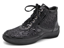 Afbeelding in Gallery-weergave laden, 172-95-003 Dames Hoge Schoenen Boot Plat Waldlaufer OrthoTritt 312H82-319-001 Zwart Lak Wijdte H (2715)