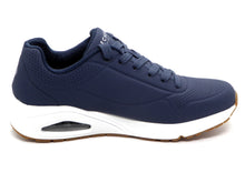 Afbeelding in Gallery-weergave laden, 232-79-002 Heren Veterschoenen Sportief Skechers Uno Stand on Air 52458 NVY Donkerblauw (1904)