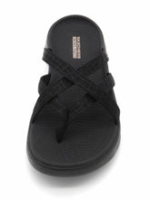 Afbeelding in Gallery-weergave laden, 165-99-005 Dames Open Slippers Wandelslipper Skechers Go Walk Flex-Sandal-Ssselena 141461 BBK Zwart (3620)