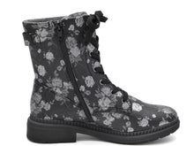 Afbeelding in Gallery-weergave laden, 172-91-005 Dames Hoge Schoenen Boot Plat Jana 25274-005 Zwart Combi Wijdte H (2747)
