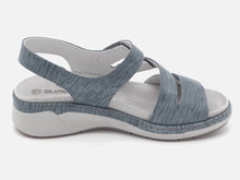 Afbeelding in Gallery-weergave laden, 151-75-005 Dames Sandalen Comfort Suave 18009T2 Middenblauw (2627)