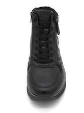 Afbeelding in Gallery-weergave laden, 172-99-064 Dames Hoge Schoenen Boot Plat Jana 26268-001 Zwart Wijdte H (3356)