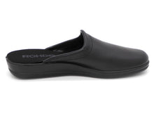 Afbeelding in Gallery-weergave laden, 281-99-013 Heren Pantoffel-Muilen Leer Rohde 1558-90 Zwart Wijdte G (2889)