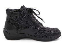 Afbeelding in Gallery-weergave laden, 172-95-003 Dames Hoge Schoenen Boot Plat Waldlaufer OrthoTritt 312H82-319-001 Zwart Lak Wijdte H (2715)