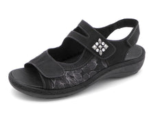 Afbeelding in Gallery-weergave laden, 151-99-001 Dames Sandalen Comfort Remonte D7647-01 Zwart (50)