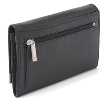 Afbeelding in Gallery-weergave laden, 91-15158-9 Lederwaren Dames Portemonnee Ritsvak HJ de Rooy Toronto 15158 Zwart (3035)