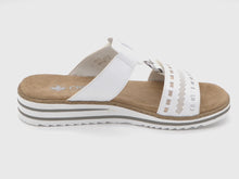 Afbeelding in Gallery-weergave laden, 163-01-002 Dames Open Slippers Mode Rieker V0636-80 Wit (2576)