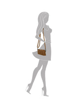 Afbeelding in Gallery-weergave laden, 95-66095-010 Lederwaren Dames Schoudertas Klein Enrico Benetti 66095-010 Donkerbeige (1168)