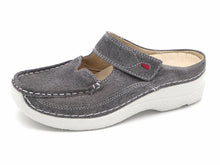 Afbeelding in Gallery-weergave laden, 181-85-006 Dames Pantoffel-Muilen Leer Wolky Roll Slipper 0622793-270 Middengrijs  (2563)