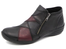 Afbeelding in Gallery-weergave laden, 172-91-001 Dames Hoge Schoenen Boot Plat Remonte R7674-02 Zwart Combi Wijdte H (756)