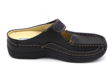 Afbeelding in Gallery-weergave laden, 181-99-002 Dames Pantoffel-Muilen Leer Wolky Roll Slipper 0622770-000 Zwart  (187)