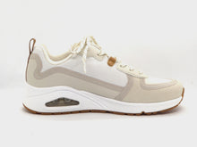 Afbeelding in Gallery-weergave laden, 132-11-005 Dames Veterschoenen Sportief Skechers Uno Layover 155356 OFWT Lichtbeige (2389)