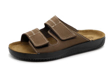 Afbeelding in Gallery-weergave laden, 261-25-001 Heren Open Slippers Comfort Rohde 1987-72 Middenbruin (1318)