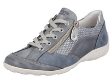 Afbeelding in Gallery-weergave laden, 133-75-005 Dames Veterschoenen Sneaker Remonte R3410-14 Middenblauw (2076)