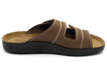 Afbeelding in Gallery-weergave laden, 261-25-001 Heren Open Slippers Comfort Rohde 1987-72 Middenbruin (1318)