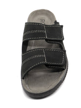 Afbeelding in Gallery-weergave laden, 261-99-001 Heren Open Slippers Comfort Rohde 1987-90 Zwart (1712)