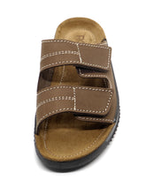 Afbeelding in Gallery-weergave laden, 261-25-001 Heren Open Slippers Comfort Rohde 1987-72 Middenbruin (1318)