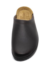Afbeelding in Gallery-weergave laden, 281-29-001 Heren Pantoffel-Muilen Leer Rohde 1515-71 Donkerbruin Wijdte H (1976)