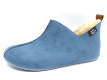 Afbeelding in Gallery-weergave laden, 193-75-001 Dames Pantoffel-Gesloten Gevoerd Q-Fit Madrid 3300.2.005 Middenblauw  (583)