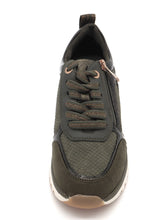 Afbeelding in Gallery-weergave laden, 133-69-003 Dames Veterschoenen  Sneaker Marco Tozzi 23767-726 Donkergroen  (3366)
