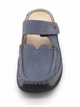 Afbeelding in Gallery-weergave laden, 181-75-006 Dames Pantoffel-Muilen Leer Wolky Roll Slipper 0622713-840 Donkerblauw  (3841)
