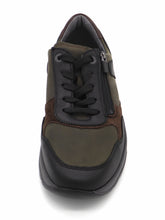 Afbeelding in Gallery-weergave laden, 231-91-001 Heren Veterschoenen Comfort Waldlaufer 662001-411-673 Zwart Combi Wijdte K (3308)

