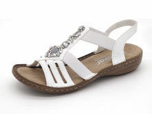 Afbeelding in Gallery-weergave laden, 153-01-006 Dames Sandalen Mode Rieker 60839-80 Wit  (3549)
