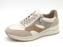Afbeelding in Gallery-weergave laden, 133-11-012 Dames Veterschoenen  Sneaker Rieker N9518-60 Lichtbeige Wijdte H (2984)

