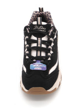 Afbeelding in Gallery-weergave laden, 132-91-005 Dames Veterschoenen  Sportief Skechers D'Lites Wild Charm 150877 BLK Zwart Combi  (3815)
