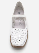 Afbeelding in Gallery-weergave laden, 113-01-001 Dames Bandschoenen Mode Rieker 41389-80 Wit  (2289)
