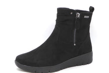 Afbeelding in Gallery-weergave laden, 172-99-066 Dames Hoge Schoenen Boot Plat Jana 26497-007 Zwart Wijdte H (3358)
