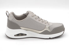 Afbeelding in Gallery-weergave laden, 132-19-002 Dames Veterschoenen  Sportief Skechers Uno Metallic Sliders 177873 TPE Donkerbeige  (3641)
